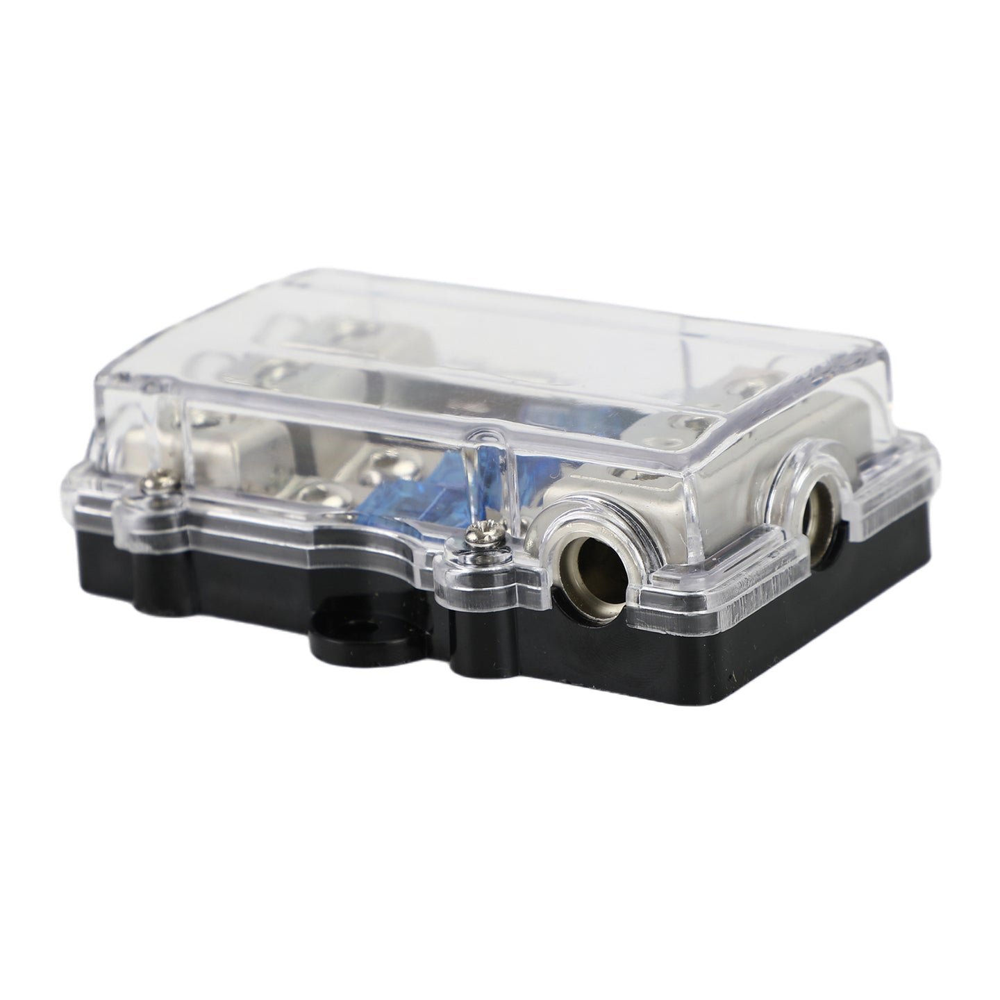 3-Way Mini ANL Power Distribution Block with 60A Fuses for Car Audio, Accepts 2/4GA In, 4/8GA Out