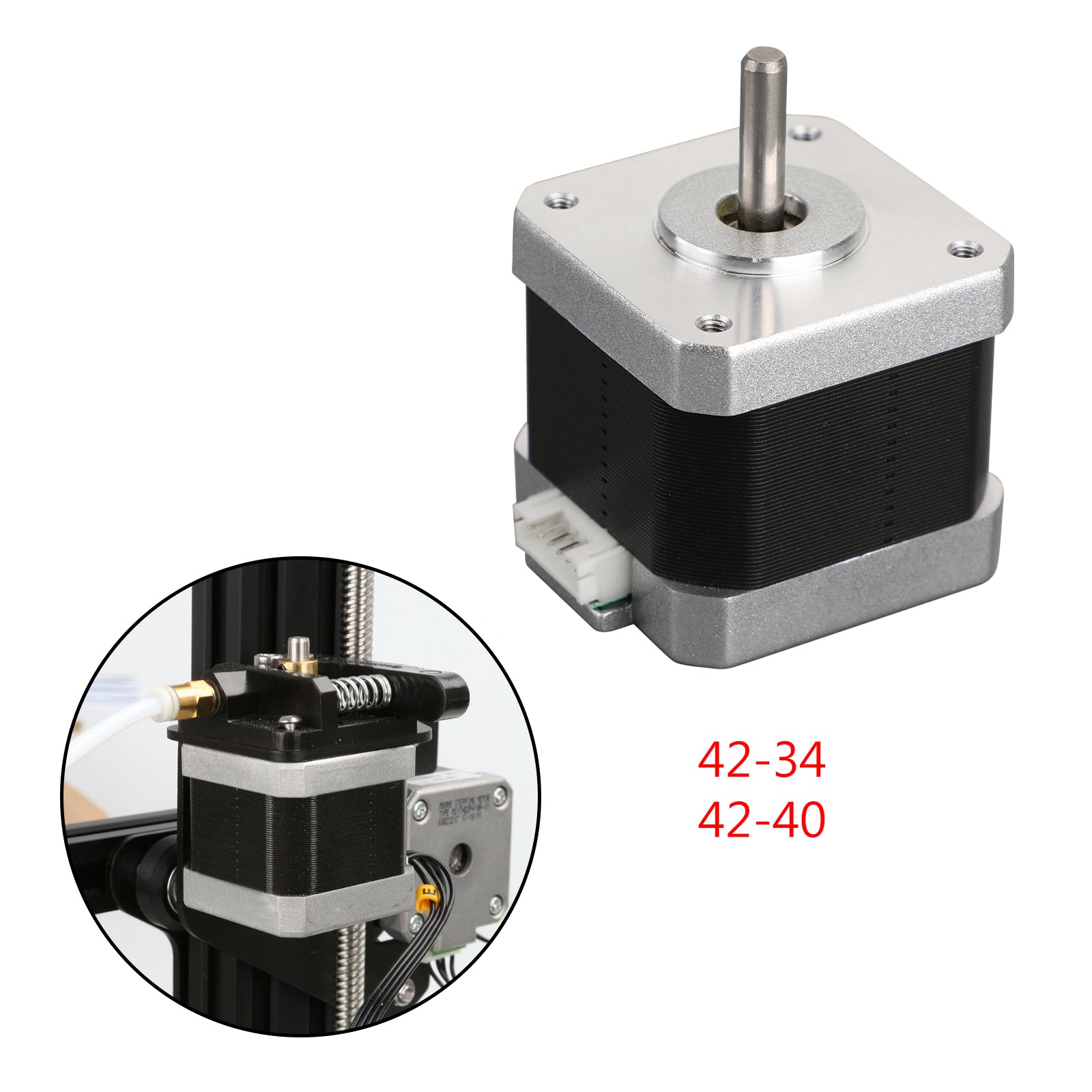 Areyourshop 3D Printer 42-40 1.0A X/Y/E-axis Stepper Motor For 3D Creality Ender 3 Pro CR-10