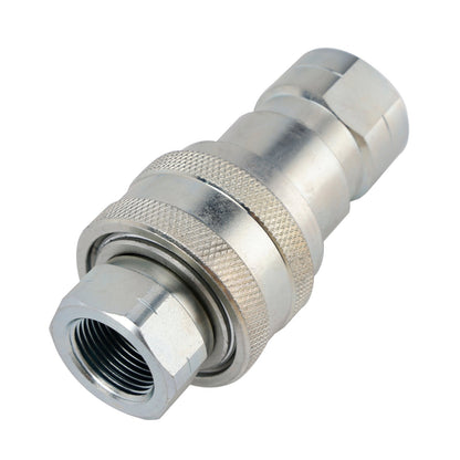 3/4" NPT Hydraulic Quick Connect Coupler ISO B 7241 Male & Female