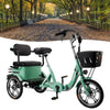 Folding Electric Trike 3-Wheel Bike for Adults, 48V 12Ah, 400W