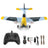 RC Airplane BF-109 Warbird – 3 Channel Remote Control Plane with 2.4GHz, 6-Axis Gyro & 2 Batteries
