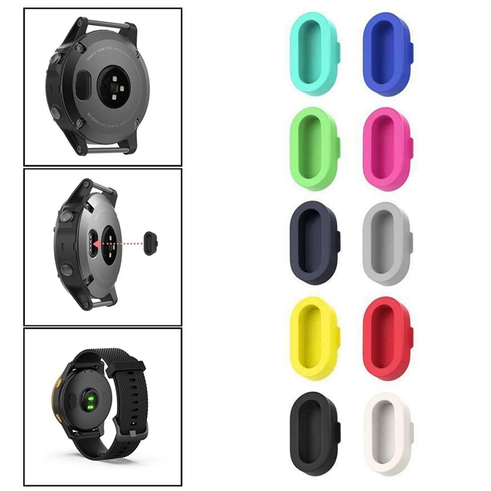 USB Charging Cradle Dock + Anti-dust Cap Fit for Garmin Fenix 5 5S 5X Plus Watch
