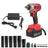 1/2 21V Brushless Impact Wrench Torque Rattle Gun Electric Ratchet w/battery