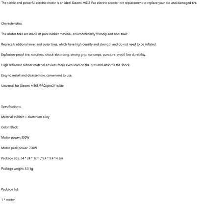 36V350W Rear Hub Motor Xiaomi M365/PRO Scooter Accessories