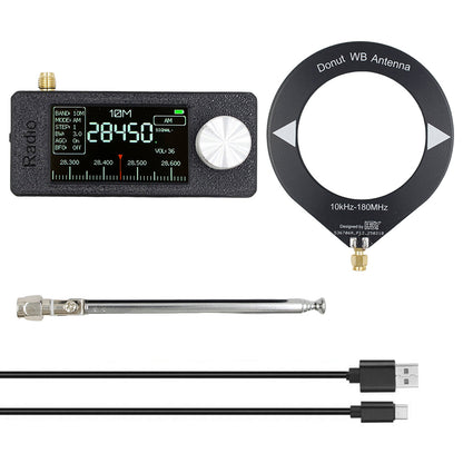 SI4732 Portable Radio 0.5-108MHz LSB USB Mini Pocket Radio 1.9-inch IPS Display