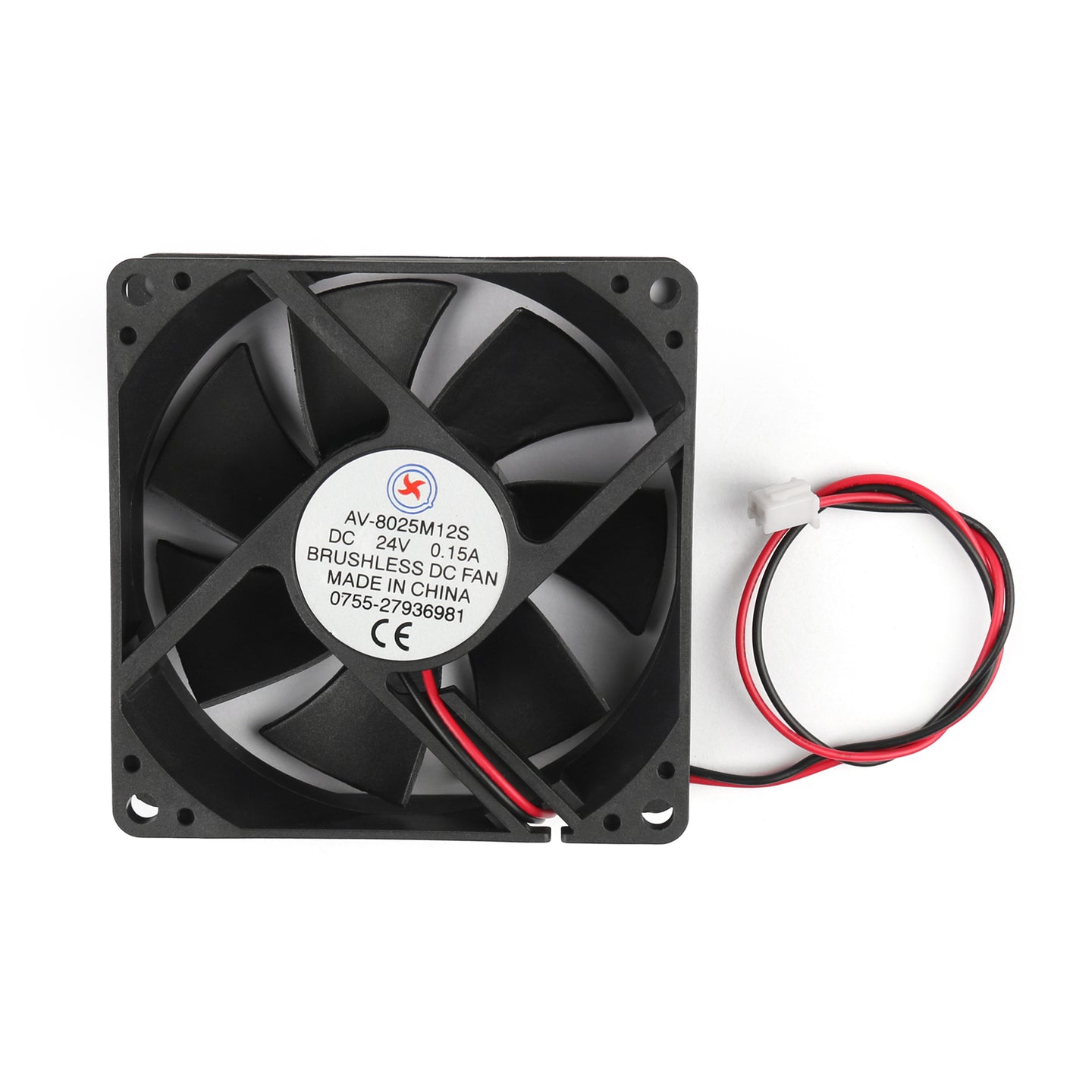 1Pcs DC Brushless Cooling PC Computer Fan 24V 8025s 80x80x25mm 0.15A 2 Pin Wire