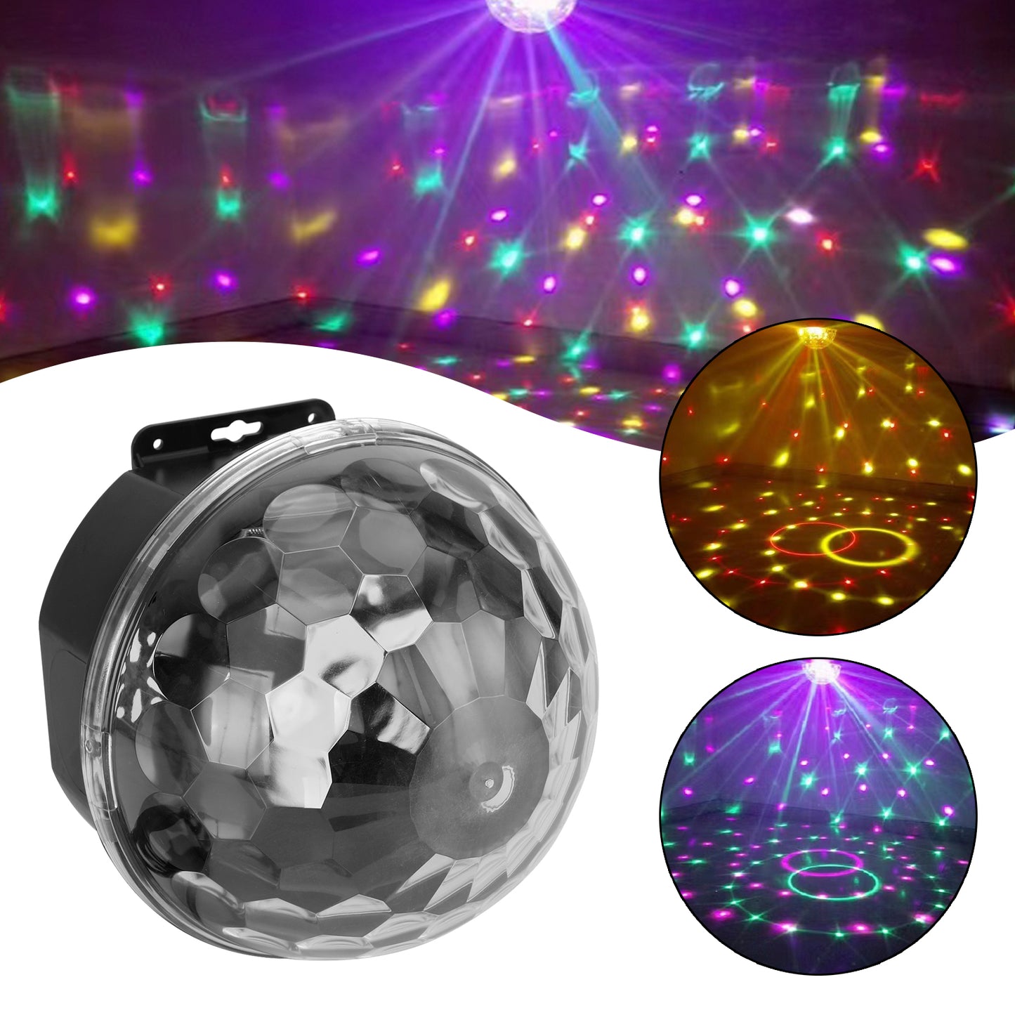 Disco DJ Stage Lighting RGB Crystal Magic Ball Effect Light DMX LED Light