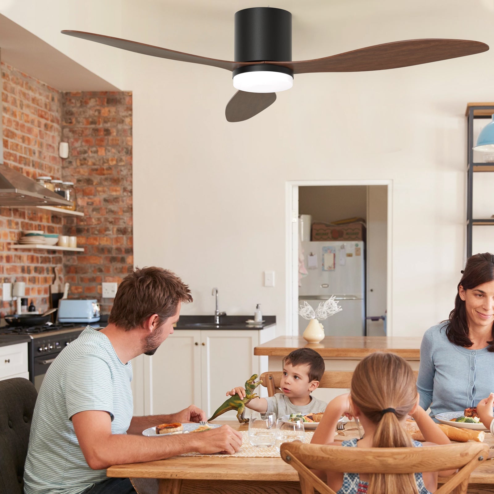 52" Smart Ceiling Fan with Light