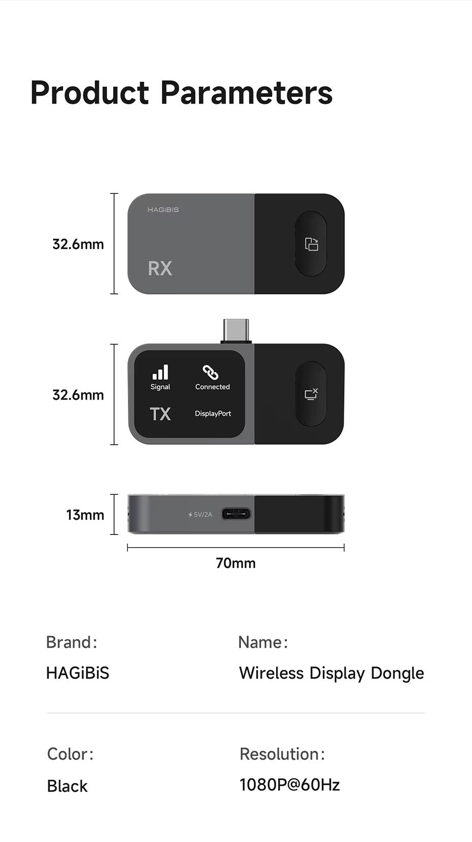 USB-C Wireless Transmitter and Receiver Kit