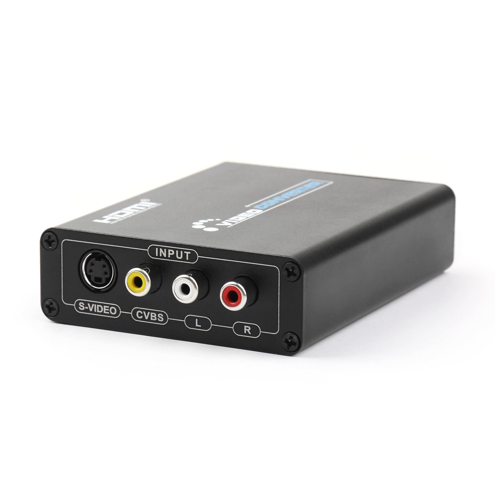 3 RCA AV+S-Video CVBS Composite R/L Audio to HDMI 1080P Converter US Plug Power
