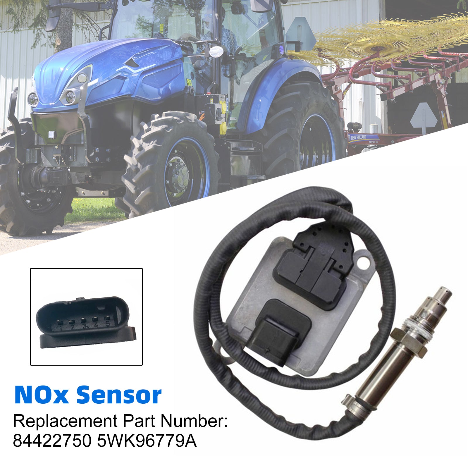 Nitrogen Oxide Nox Sensor 84422750 5WK96779A For Case IH New Holland T7.175