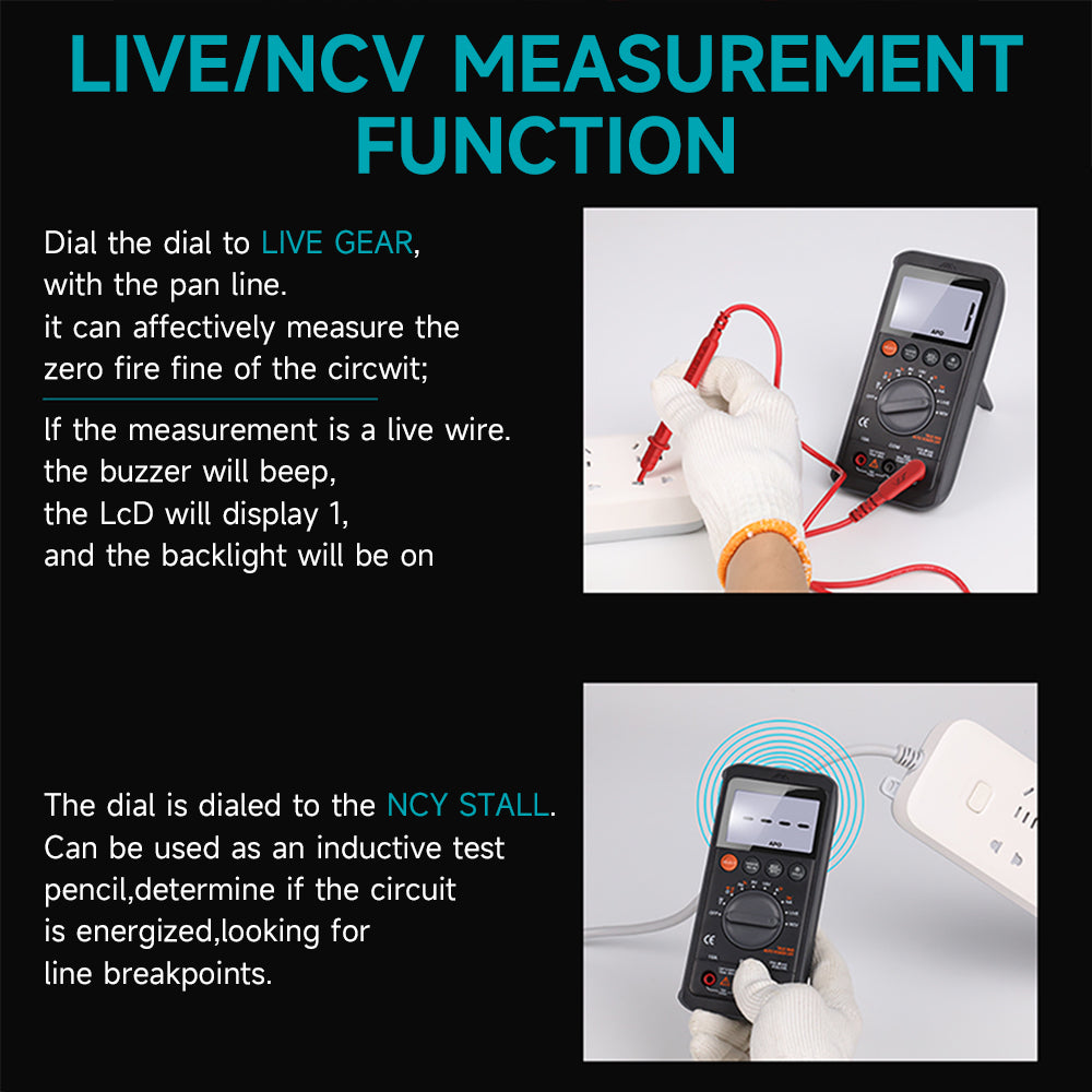 Digital Multimeter Tester – DC/AC Voltage, Current, Ohm, Continuity & Amp Meter