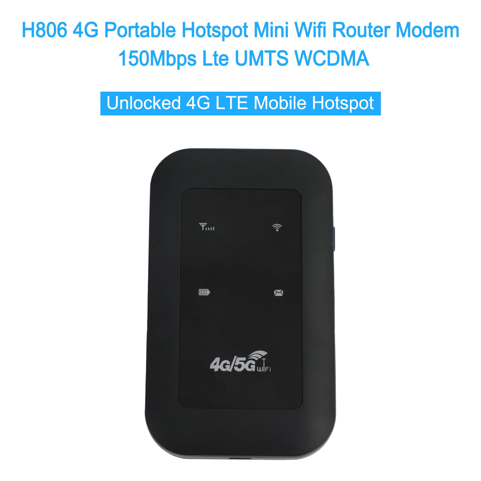 H806 4G Portable Hotspot Mini Wifi Router Modem 150Mbps LTE UMTS WCDMA Hotspot