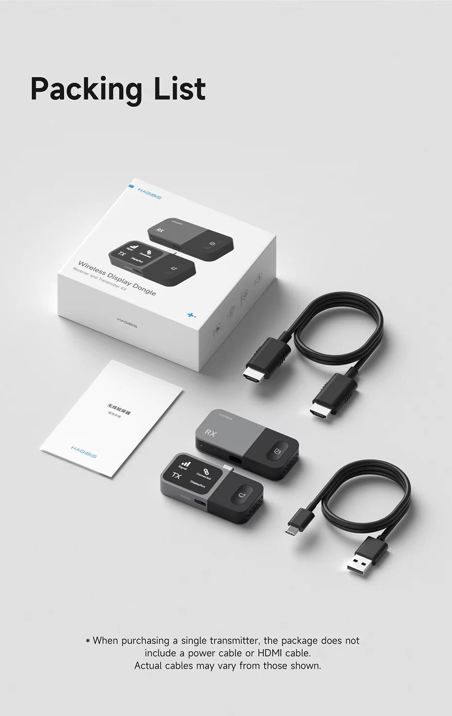 USB-C Wireless Transmitter and Receiver Kit