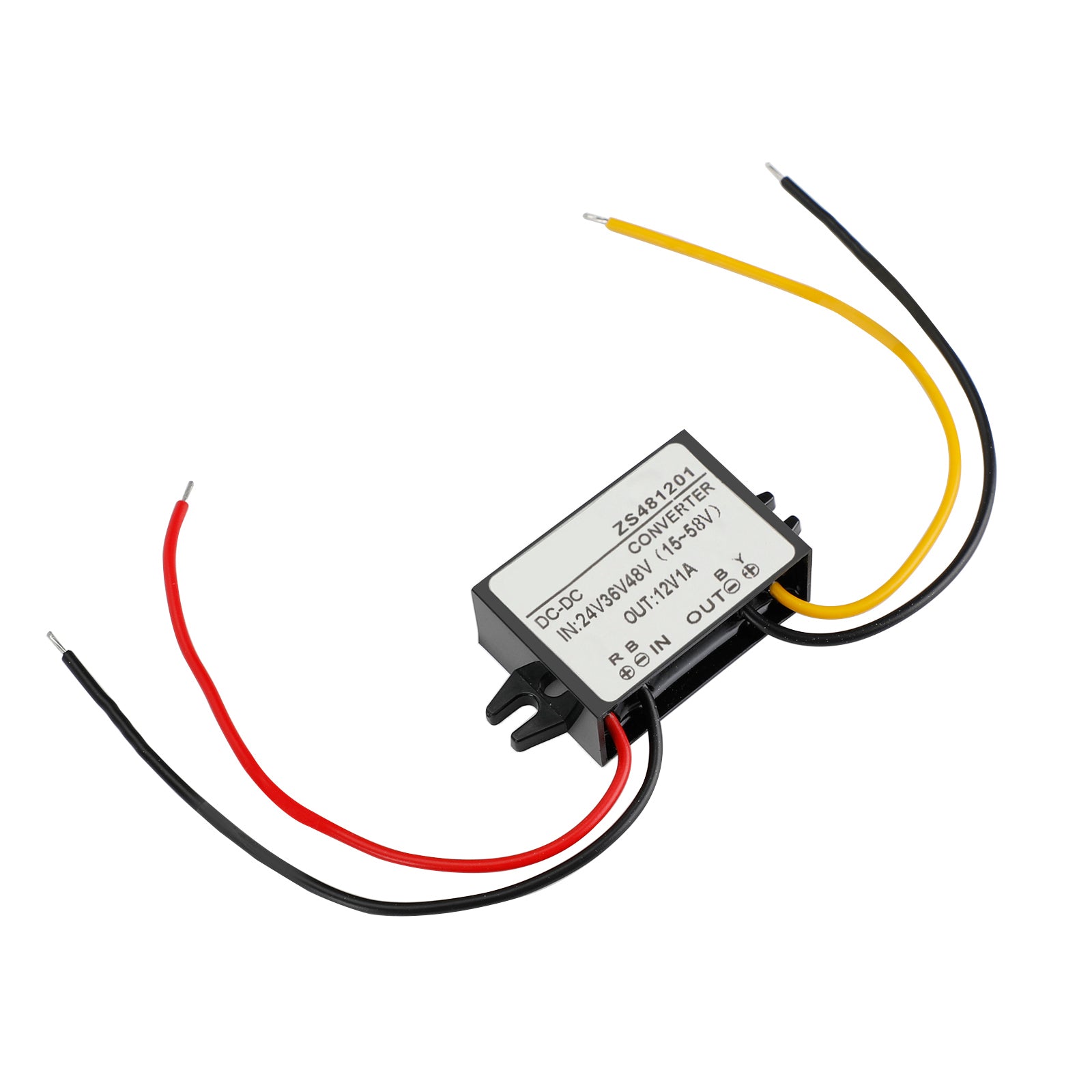 Waterproof Buck Step Down Converter DC24V 36V 48V to DC12V 1A Car Power Module