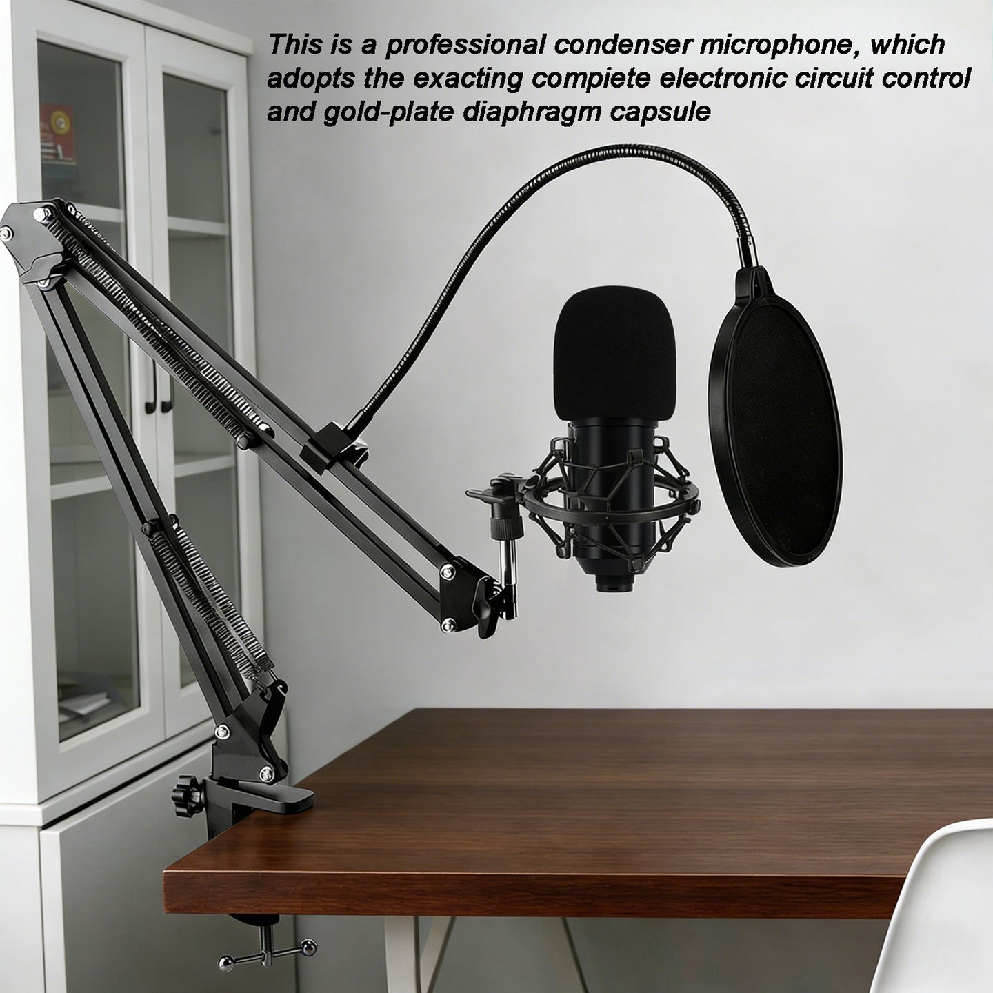 BM800 USB Condenser Microphone for PC Studio Microphone Kit Podcasting Recording