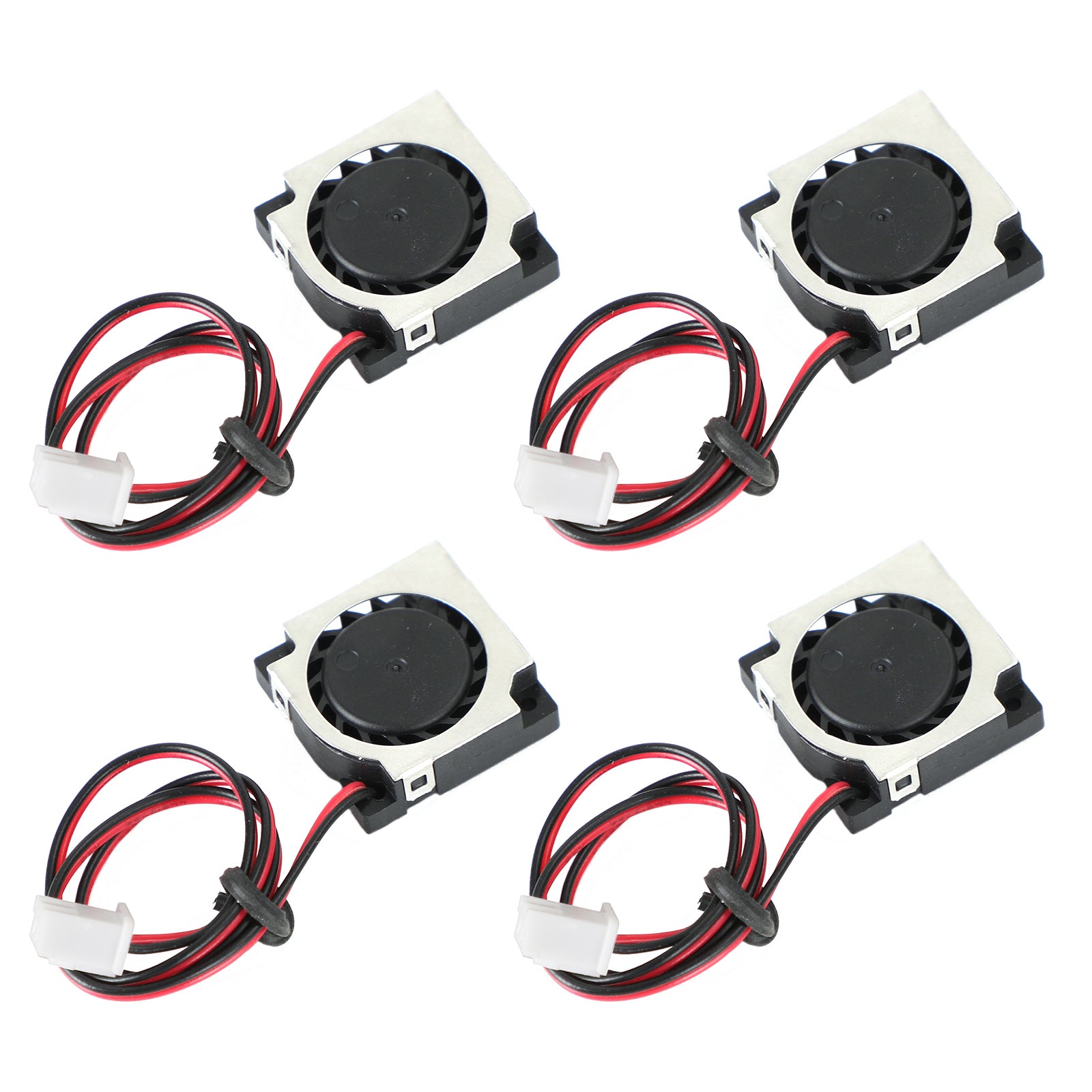 2 Pin Wire 4Pc Brushless DC Cooling Blower Fan 5V 20065VS 20x20x6mm