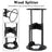 4-Way Kindling Cracker & Firewood Splitter, Heavy-Duty Cast Iron Cross Blade Log Splitter for Wood Stove & Fire Pit