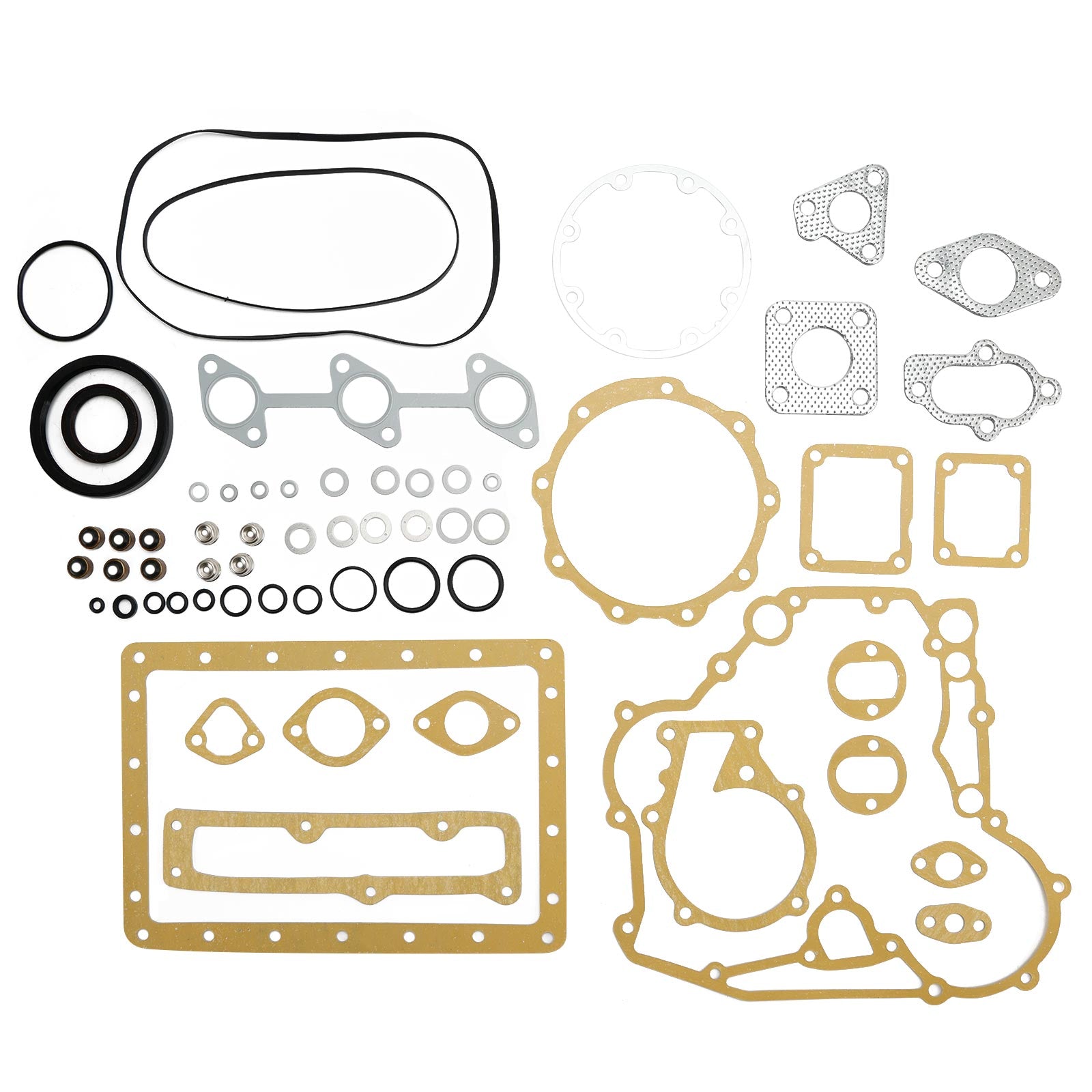 Complete Cylinder Head Assembly for Kubota D1005 Engine with Full Gasket Set, Replaces 16027-03043