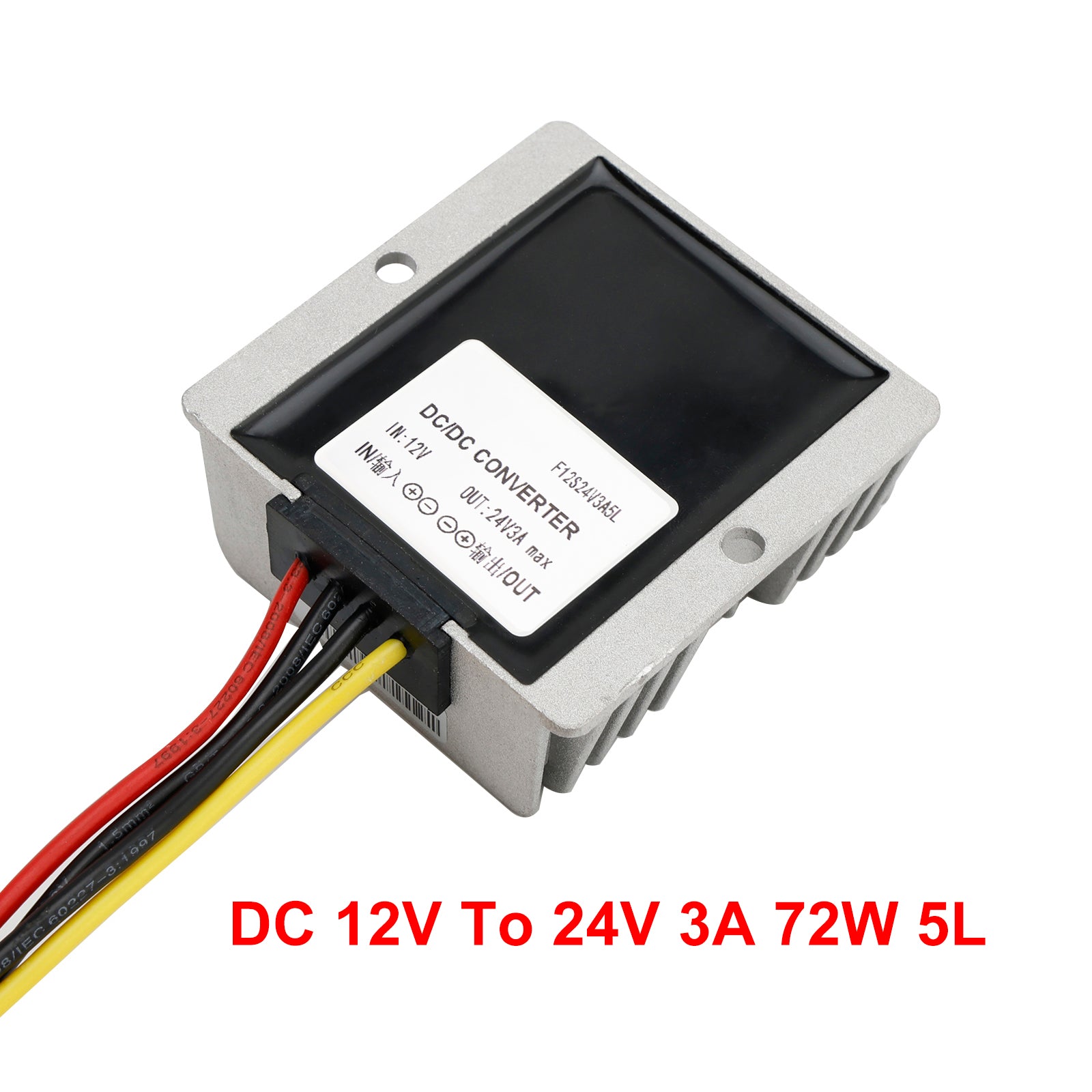 Waterproof DC-DC 12V Step Up to 24V 1-20A Car Power Supply Converter Regulator
