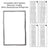 241872513 Refrigerator Door Gasket Fors Fri-gidaire Kenmore 242193213 5304439521