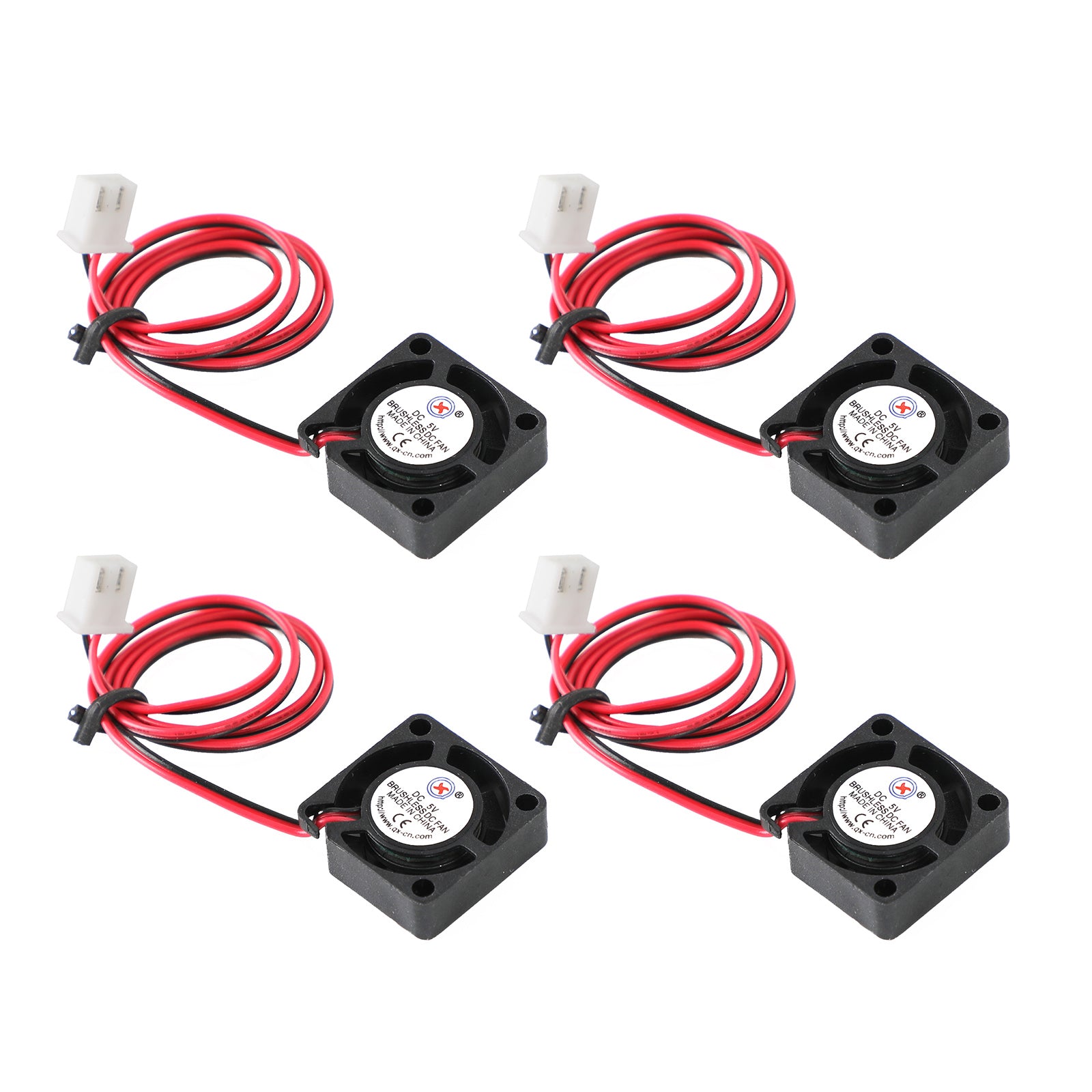 4x Brushless DC Cooling Blower Fan 5V 2006 20x20x6mm Sleeve 2 Pin Wire
