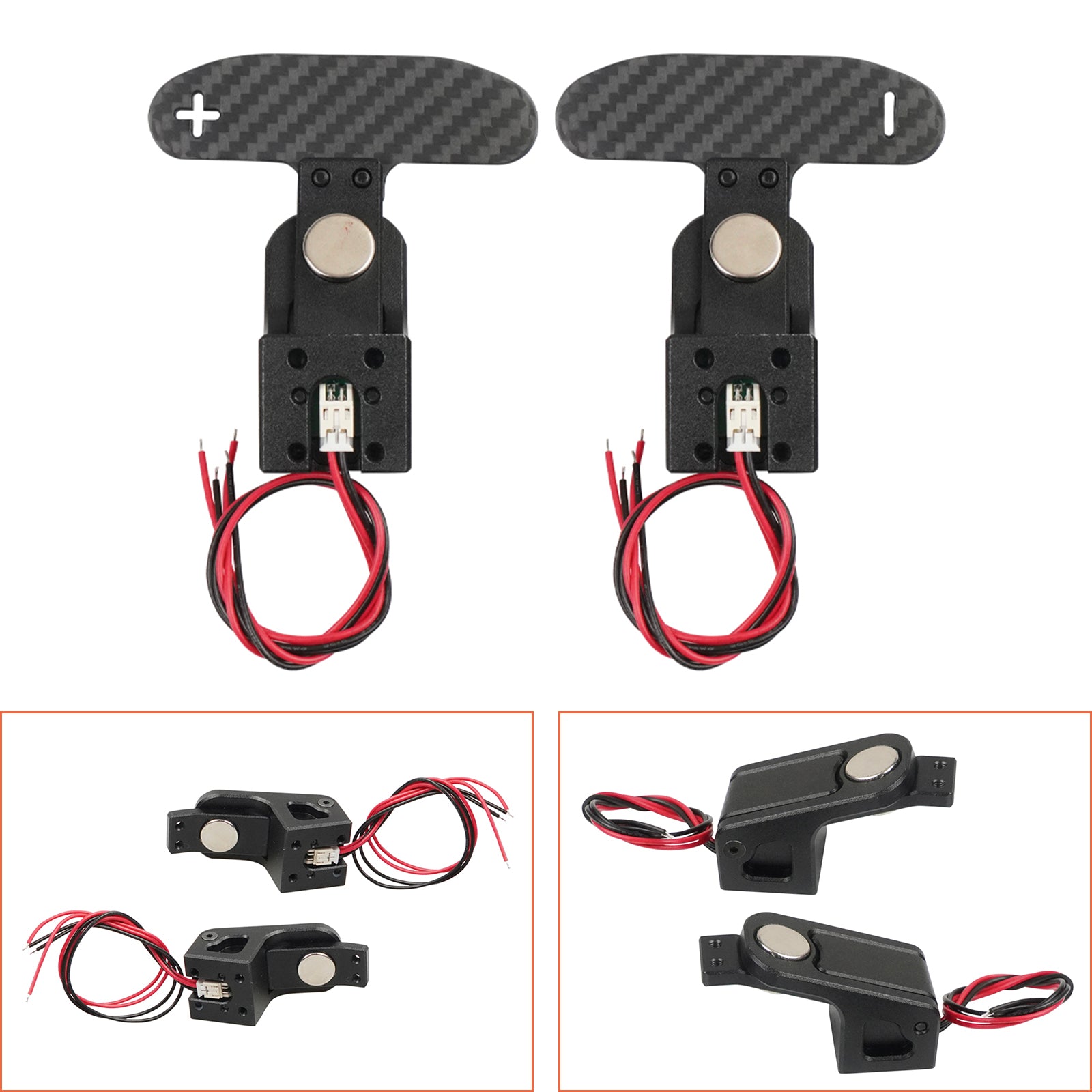 Shift Paddles Racing Game Simulation Steering Wheel with Mount For Logitech G923