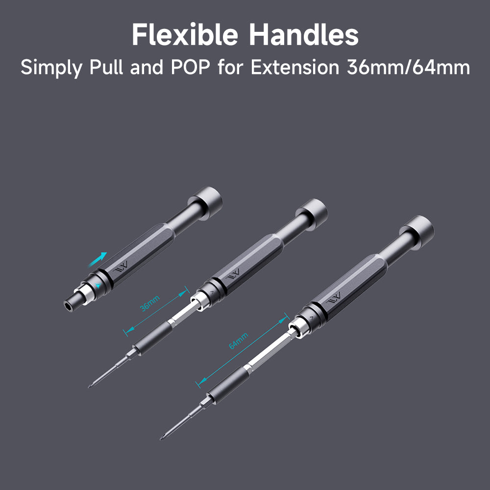 topteng Precision Screwdriver Set 60-Piece DIY PC Phone Electronics Repair Tool Kit Reliability S2 Bits