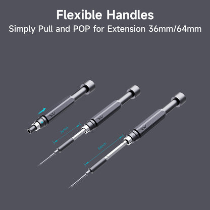 topteng Precision Screwdriver Set 60-Piece DIY PC Phone Electronics Repair Tool Kit Reliability S2 Bits