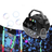 RGB LED Bubble Machine with Remote Control Stage Effect Fog for Party Wedding Birthday