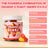 Topteng  Vitamin D3 K2 Gummies with Vitamin C Sugar-Free Omega-3