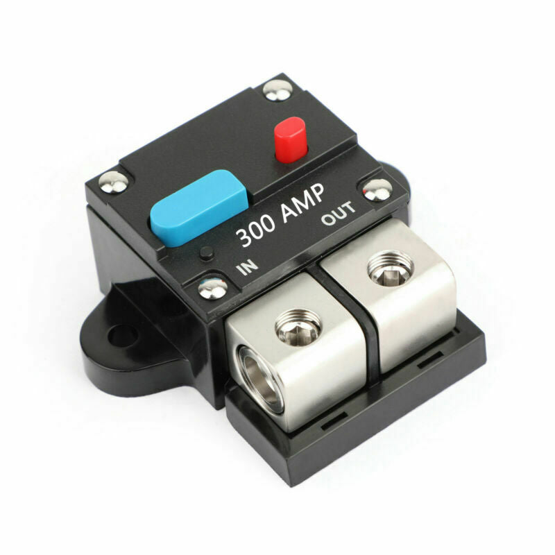 AMP Marine Insurance Car Circuit Fuse Audio Automatic Block 300A Reset Breaker