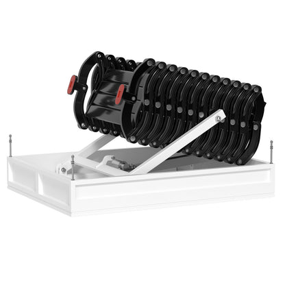 Electric Folding Attic Ladder with Remote Control, 11-Step Automatic Loft Stairs for 9.5ft Ceilings, Fits 39.37" x 27.5" Opening