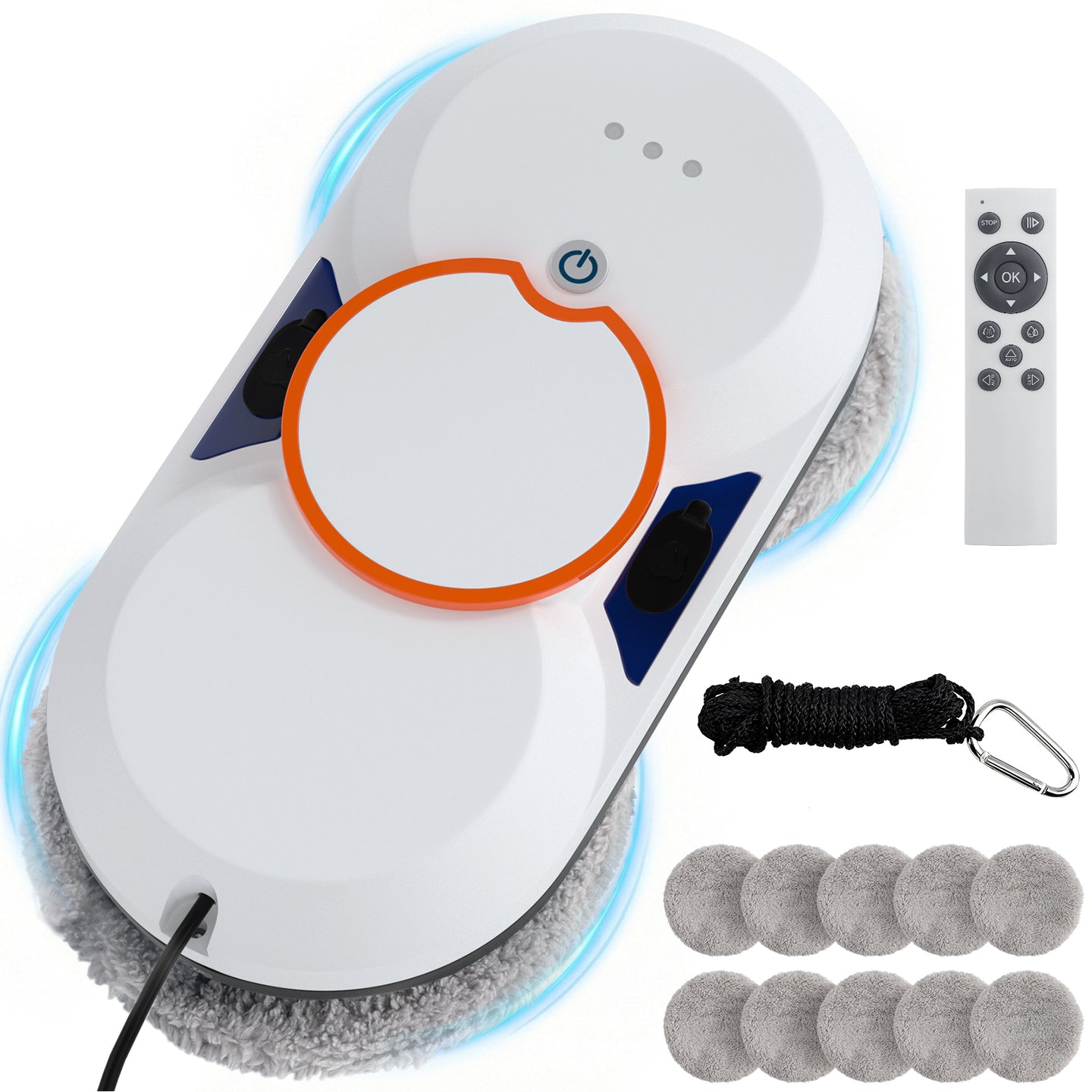 Smart Window Cleaning Robot with 5600Pa Suction Power, Dual Automatic Water Spray for High Windows, Glass Doors & Tiles (Indoor & Outdoor Use)