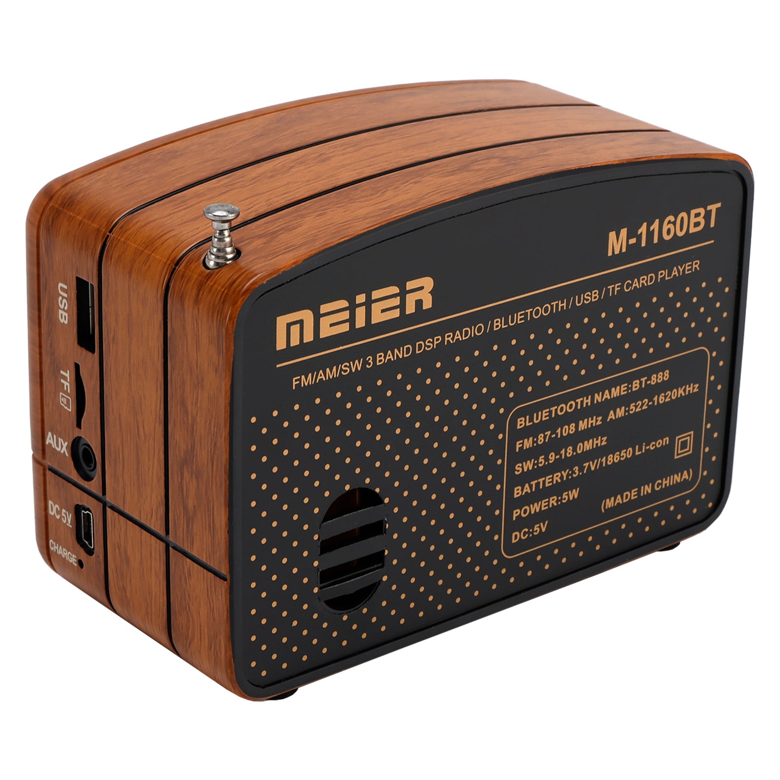 Retro-Style Decorative Radio Mini Portable Multifunction Music Player Bluetooth
