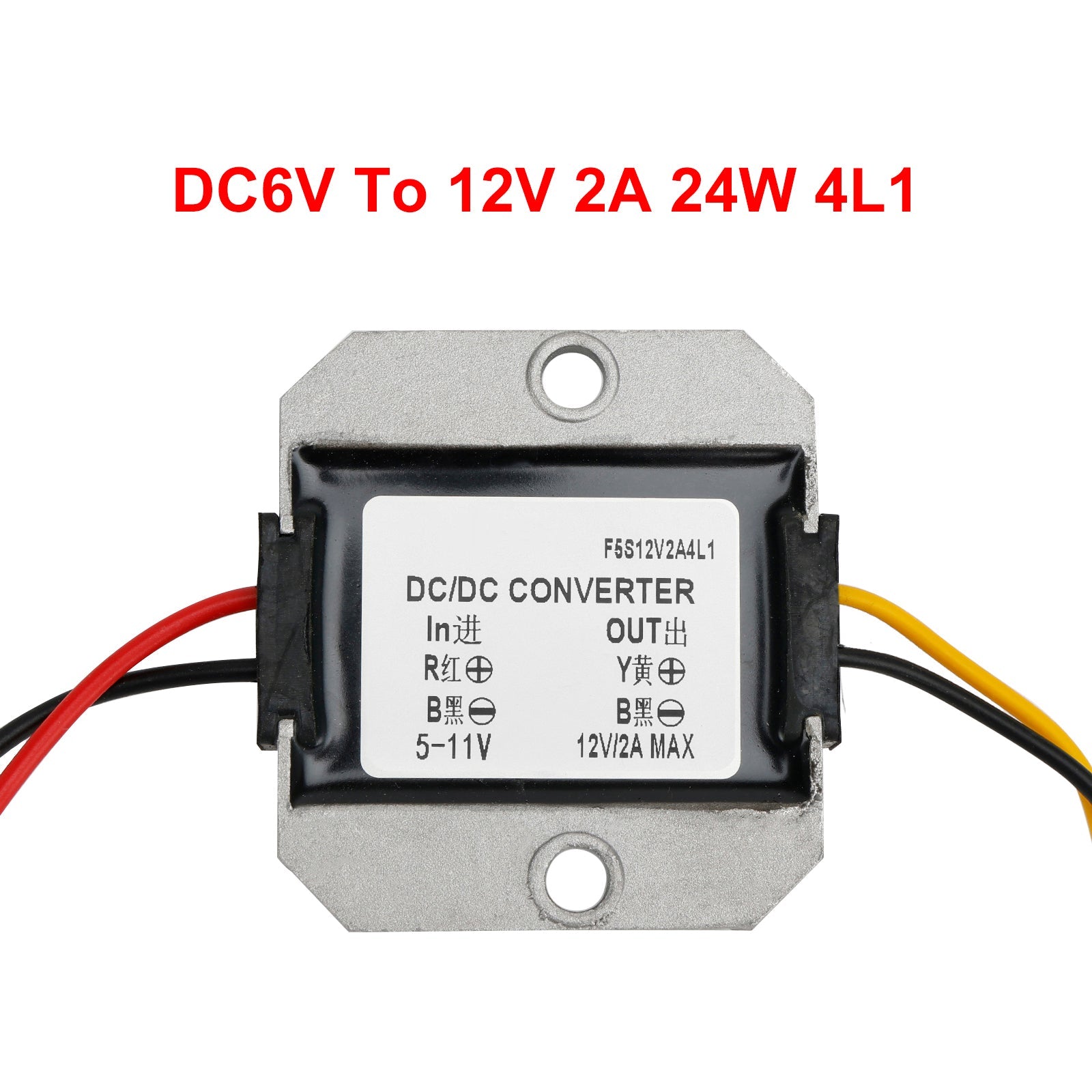 DC-DC 6V-12V 1-3A Step Up Power Supply Converter Regulator Waterproof