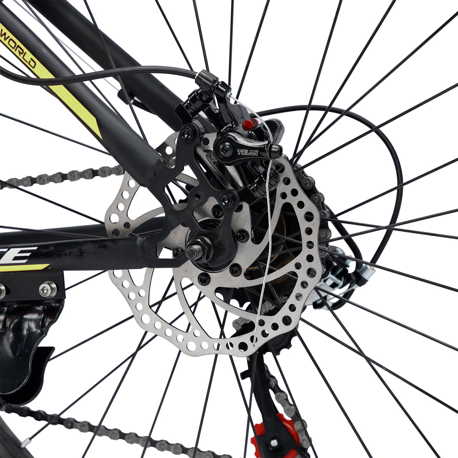 26 inch 24-Speed Mountain Bike with Suspension & Dual Disc Brakes