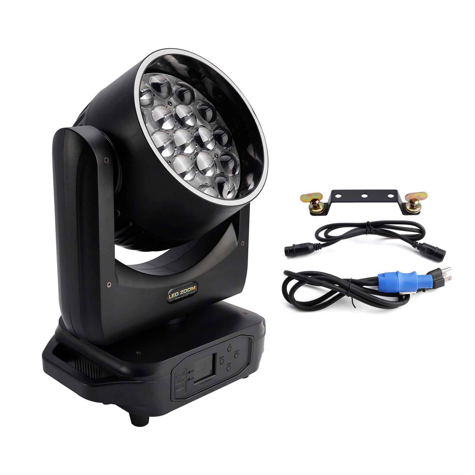 19x20W LED Zoom Moving Head Stage Light – RGBW DMX Beam & Wash Lighting for DJ Disco Party