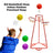 Early Learning 4 Hoop Kid Basketball Hoop Indoor/Outdoor Preschool Hoop Set Red