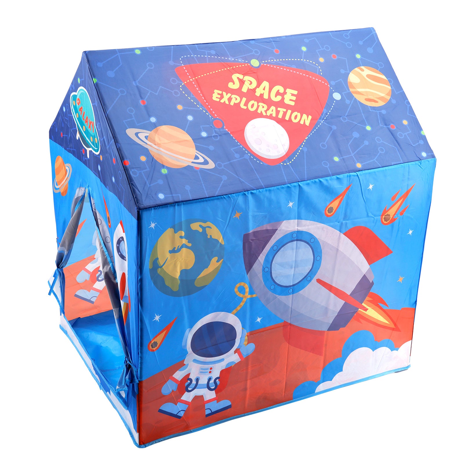Rocket Ship Kids Play Tent for Toddlers, Boys & Girls, Large Indoor Outdoor Space Themed Playhouse & Toy House