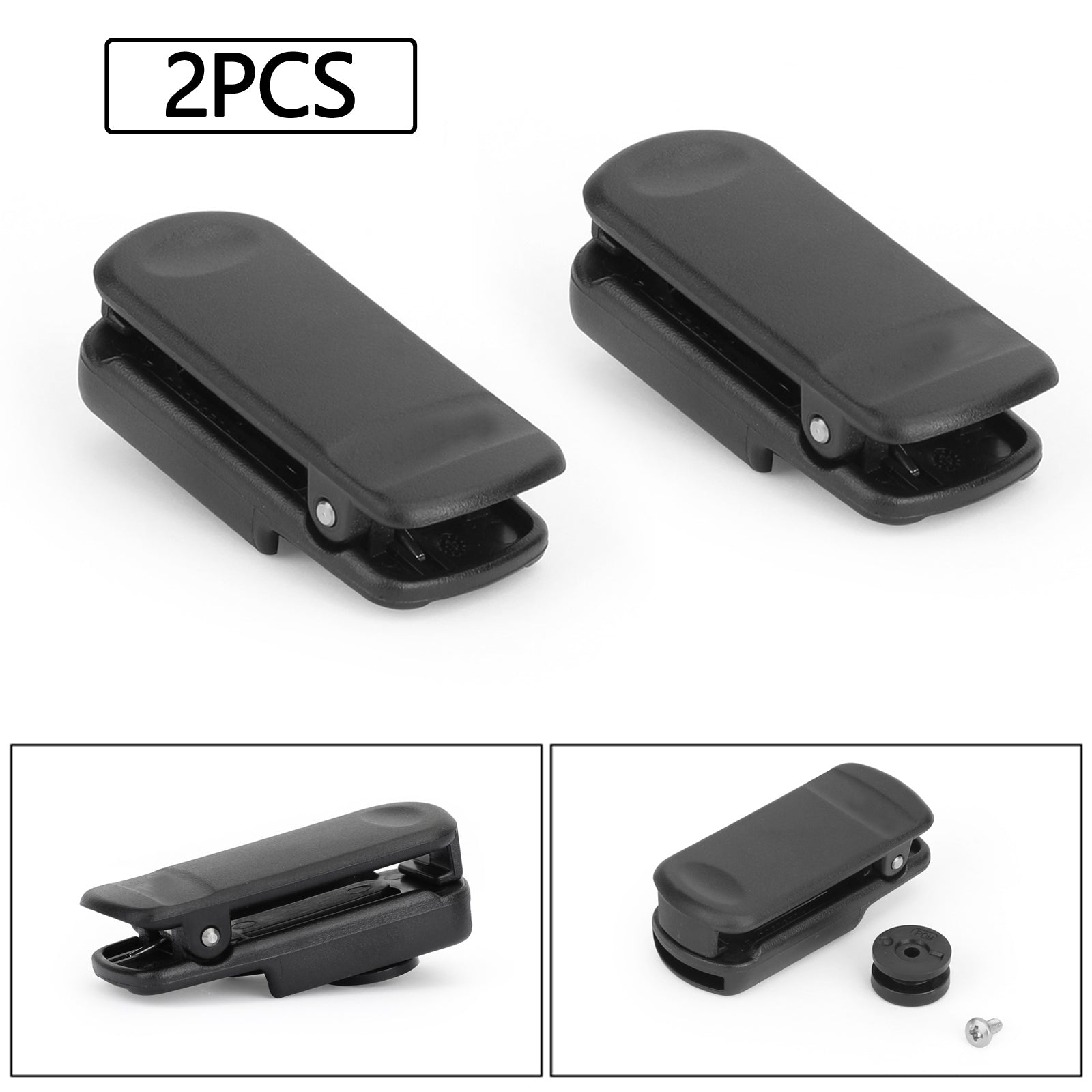2x Walkie Talkie Back Waist Clip for Yaesu HX370 370E 370S 370SAS 270 VX-7R 7RS