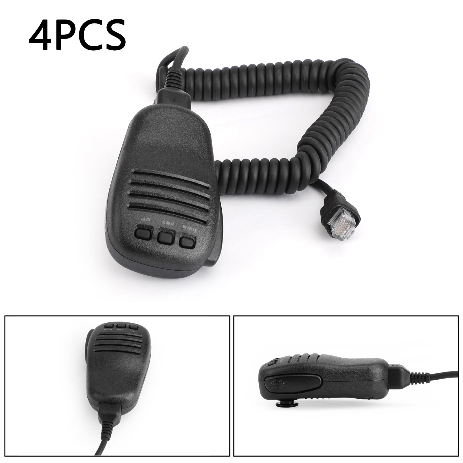 4PCS Handheld Speaker Mic Microphone For YAESU FT817 FT857 FT891 FT991 FT450