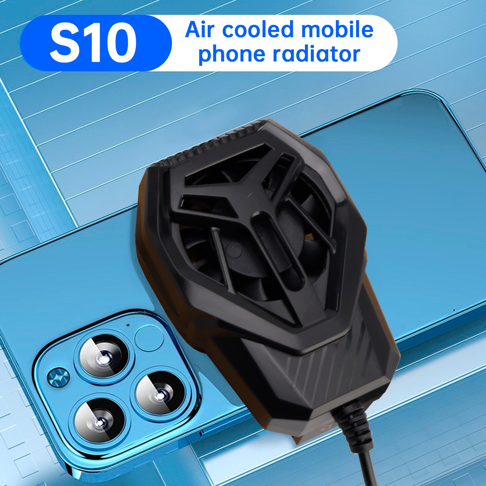 S-01 Mobile Phone Heatsink Back Clip Cooling Radiator for APPLE/Samsung/Xiaomi