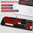 104-Key Wired Mechanical Linear Switch Gaming Keyboard Blue Switch Customizable