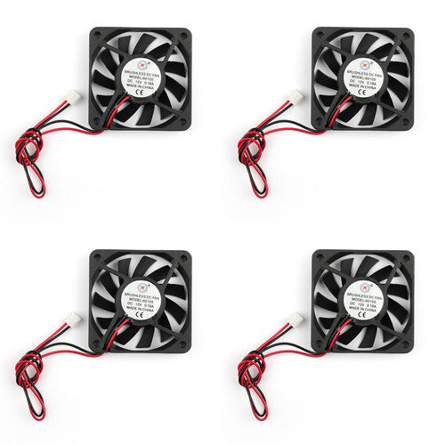 DC Brushless Cooling Fan 12V 0.18A 6010s 60x60x10mm 2 Pin CPU Computer Fan