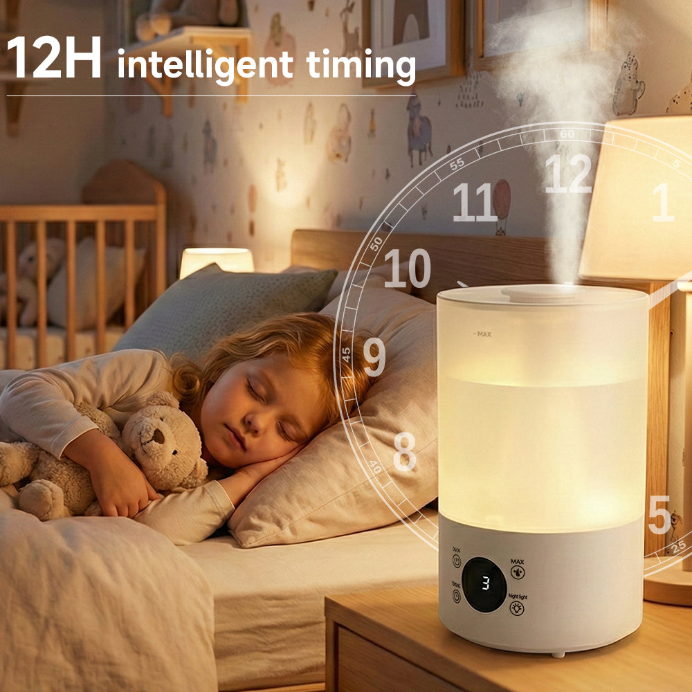 Humidifiers for Bedroom  4L Cool Mist Humidifier for Home Plant and Baby Nursery