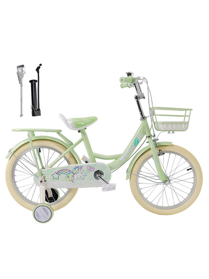 16"/18" Child Bicycle Girls Bike with auxiliary wheels & Rack & Basket