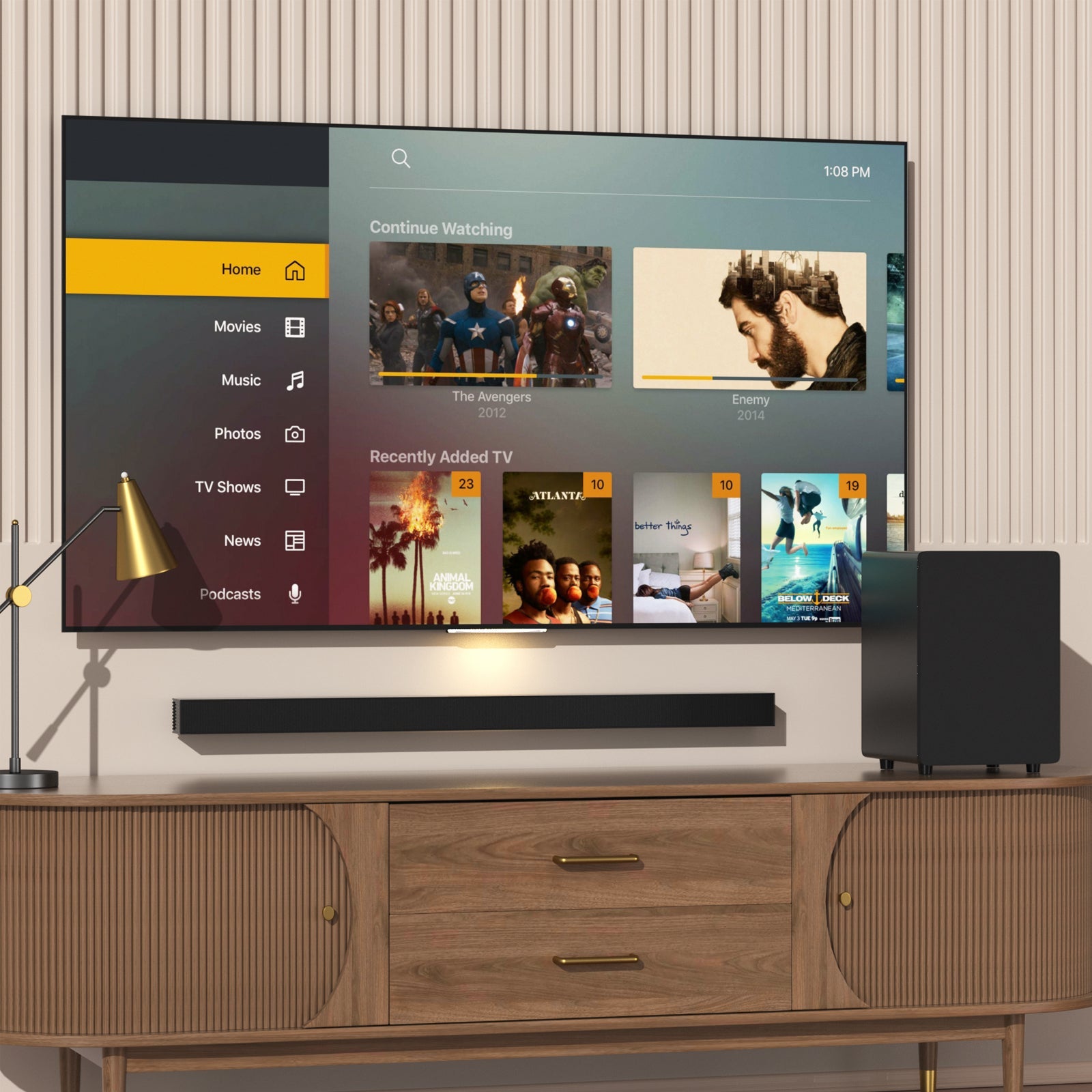 Powerful Bluetooth Subwoofer Soundbar | Heavy Bass & HiFi Sound for TV/Movies