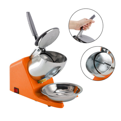 Electric Ice Shaver Machine – Dual Blade Shaved Ice & Snow Cone Maker for Home & Parties