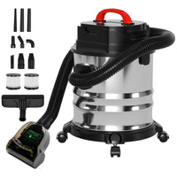 18L Ash Vacuum Cleaner, Powerful 1800W Wet/Dry Shop Vac with Blower Function for Fireplaces, BBQ & Pellet Stoves